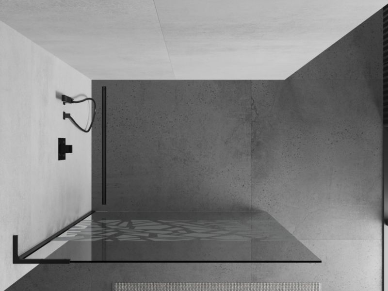 Ścianka prysznicowa Mexen Kioto L biały wzór 90x200 cm  800-090-103-70-85 1 szt.