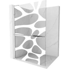 Ścianka prysznicowa Mexen Kioto+ L biały wzór 90x200 cm  800-090-123-01-97 1 szt.