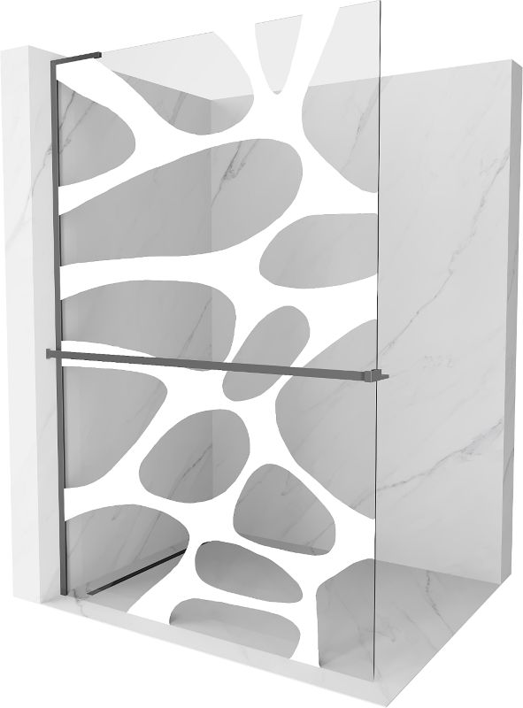 Ścianka prysznicowa Mexen Kioto+ L biały wzór 90x200 cm  800-090-123-95-971 szt.