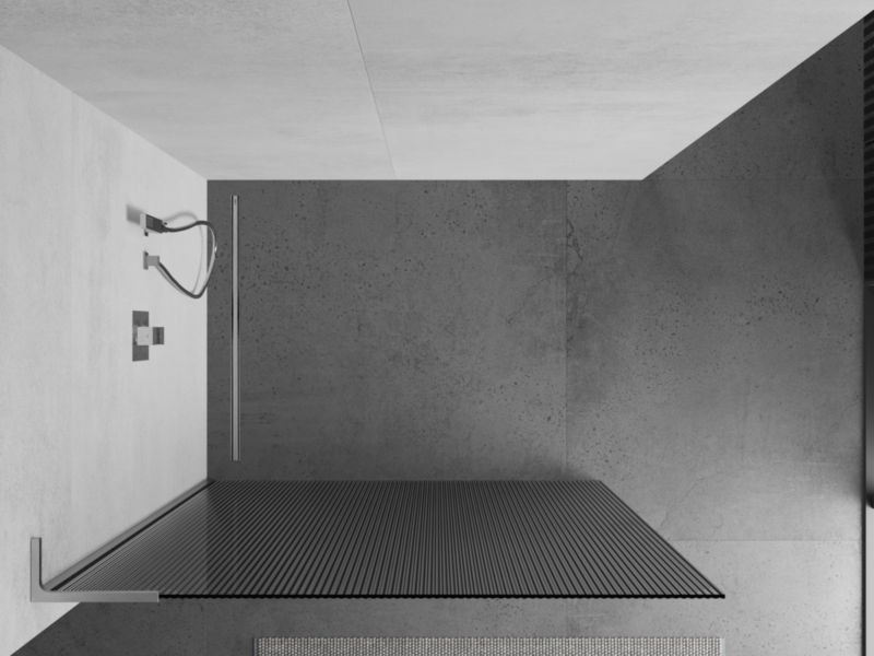 Ścianka prysznicowa Mexen Kioto L chrom prążki 90x200 cm 1 szt.