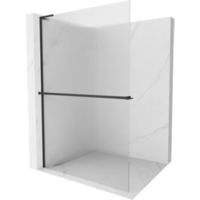 Ścianka prysznicowa Mexen Kioto+ L czarna 100x200 cm  800-100-123-70-09 1 szt.