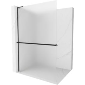 Ścianka prysznicowa Mexen Kioto+ L czarna 100x200 cm  800-100-123-70-30 1 szt.