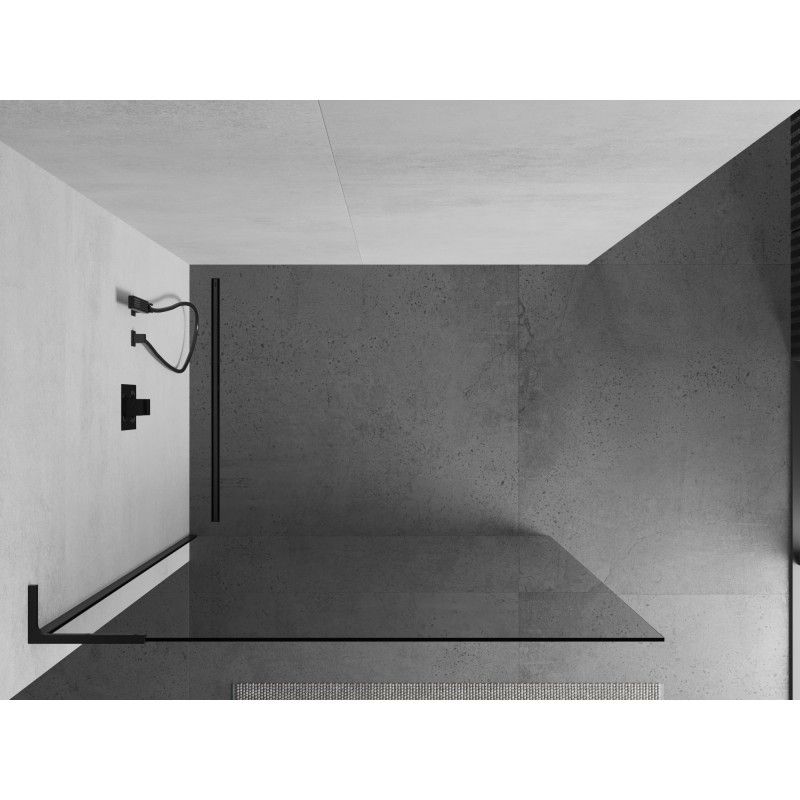 Ścianka prysznicowa Mexen Kioto L czarna 115x200 cm 1 szt.