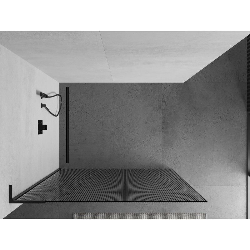 Ścianka prysznicowa Mexen Kioto L czarna 70x200 cm  800-070-103-70-09 1 szt.