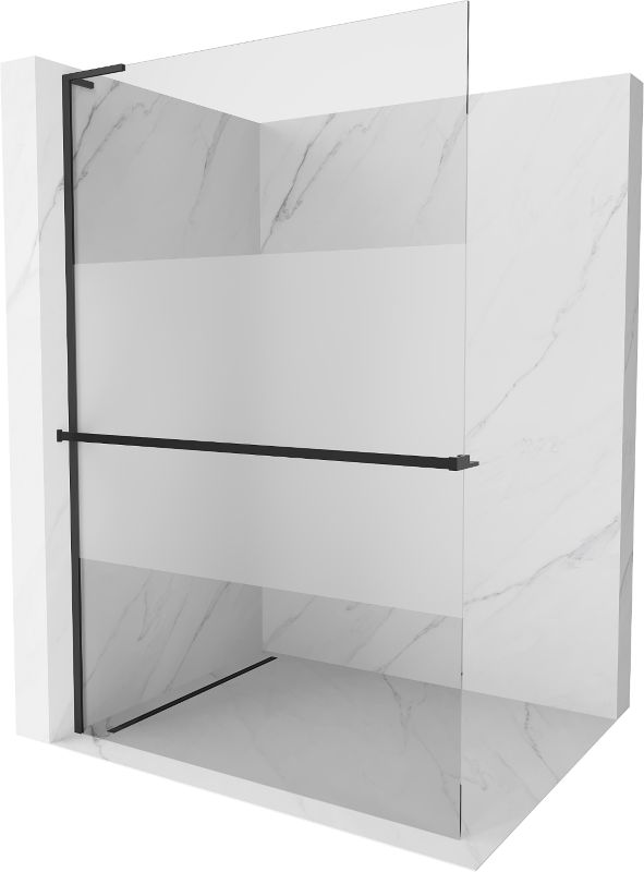 Ścianka prysznicowa Mexen Kioto+ L czarna 70x200 cm  800-070-123-70-35 1 szt.