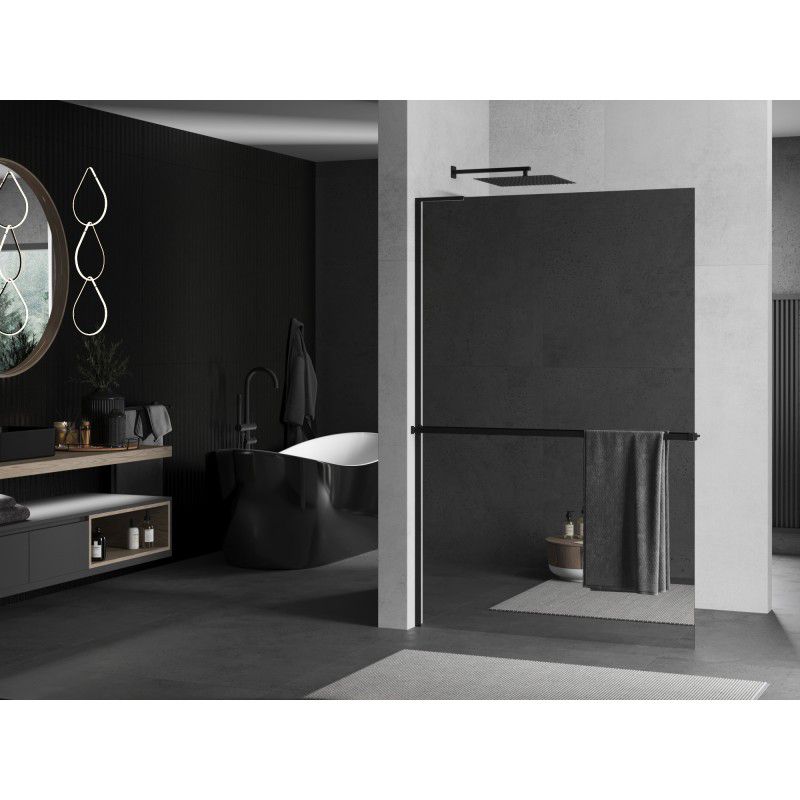 Ścianka prysznicowa Mexen Kioto+ L czarna 70x200 cm 800-070-123-70-50 1 szt.