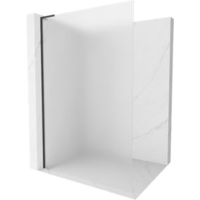 Ścianka prysznicowa Mexen Kioto L czarna 80x200 cm  800-080-103-70-30 1 szt.
