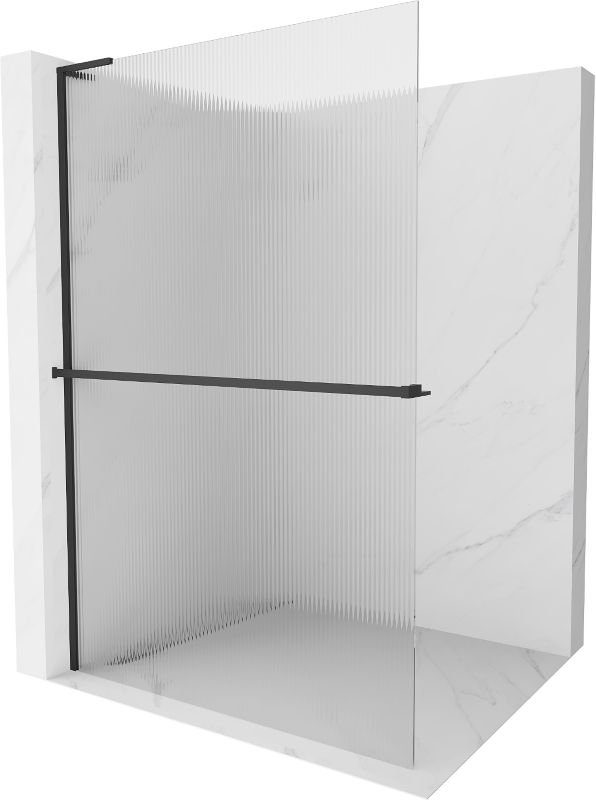 Ścianka prysznicowa Mexen Kioto+ L czarna 80x200 cm  800-080-123-70-09 1 szt.