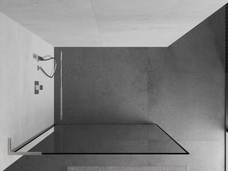 Ścianka prysznicowa Mexen Kioto L czarny wzór 100 x 200 cm 1 szt.