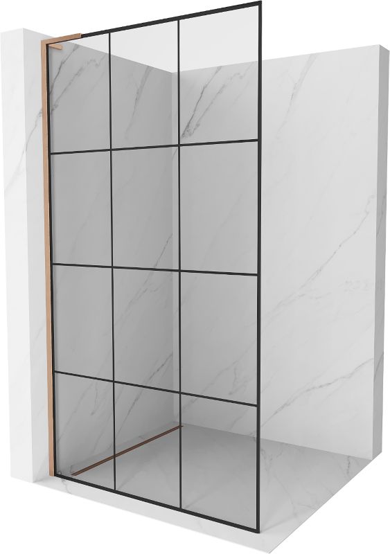Ścianka prysznicowa Mexen Kioto L czarny wzór 100x200 cm  800-100-103-65-77 1 szt.