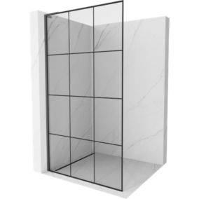 Ścianka prysznicowa Mexen Kioto L czarny wzór 120x200 cm  800-120-103-66-771 szt.