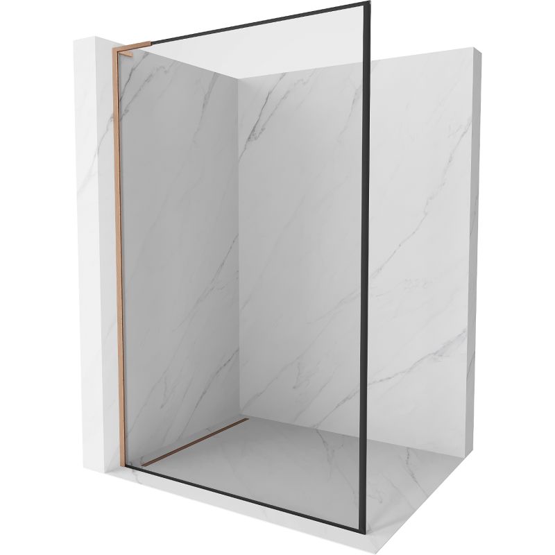 Ścianka prysznicowa Mexen Kioto L czarny wzór 60x200 cm  800-060-103-65-70 1 szt.