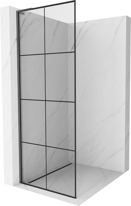 Ścianka prysznicowa Mexen Kioto L czarny wzór 70x200 cm  800-070-103-66-771 szt.