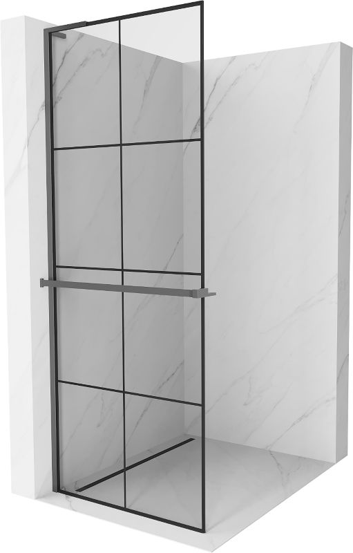 Ścianka prysznicowa Mexen Kioto+ L czarny wzór 70x200 cm  800-070-123-95-771 szt.