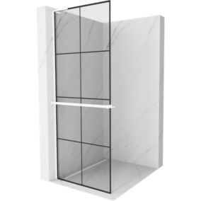 Ścianka prysznicowa Mexen Kioto+ L czarny wzór 90x200 cm  800-090-123-20-77 1 szt.