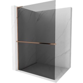 Ścianka prysznicowa Mexen Kioto+ L grafit różowe złoto 70x200 cm 800-070-123-60-40 1 szt.