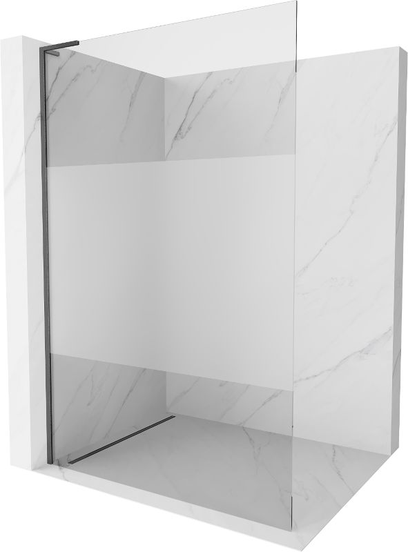 Ścianka prysznicowa Mexen Kioto L gun gray 80 x 200 cm 1 szt.
