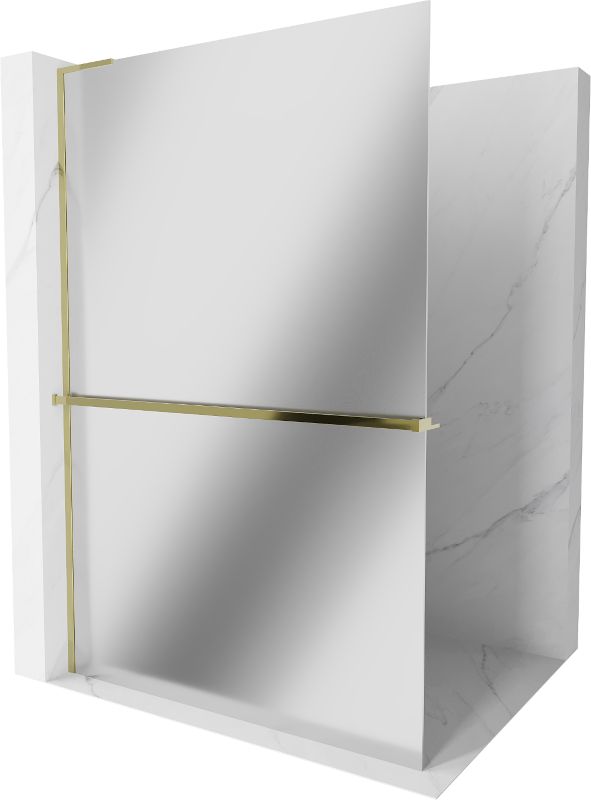 Ścianka prysznicowa Mexen Kioto+ L lustro złota 70x200 cm 1 szt.