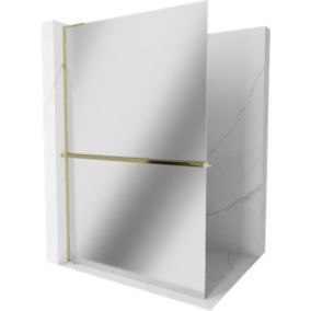 Ścianka prysznicowa Mexen Kioto+ L lustro złota 70x200 cm 800-070-123-50-50 1 szt.
