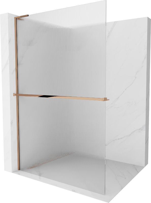Ścianka prysznicowa Mexen Kioto+ L różowe złoto 70 x 200 cm 1 szt.