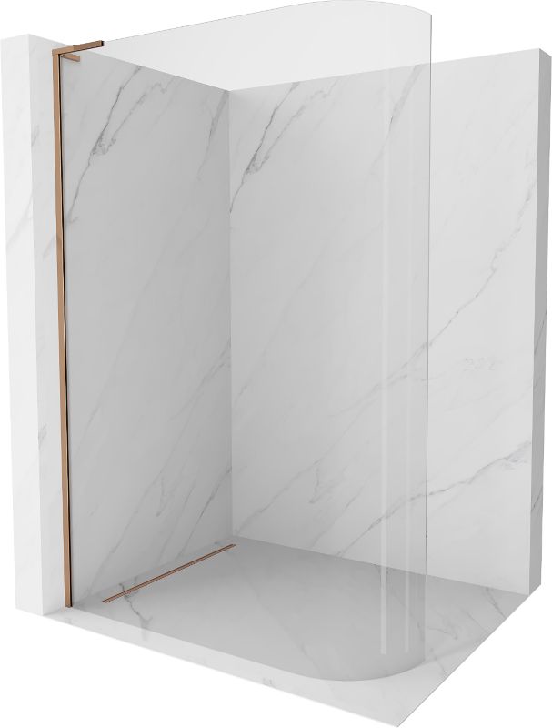 Ścianka prysznicowa Mexen Kioto L różowe złoto 80x200 cm  800-080-103-60-061 szt.