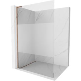 Ścianka prysznicowa Mexen Kioto L różowe złoto szron/transparent 70x200 cm 1 szt.