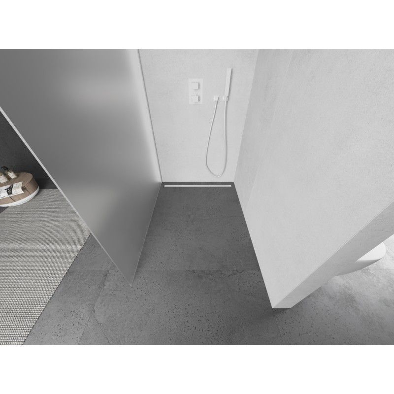 Ścianka prysznicowa Mexen Kioto L szron biała 80x200 cm 800-080-103-20-30 1 szt.