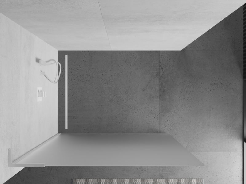 Ścianka prysznicowa Mexen Kioto L szron biała 90 x 200 cm 800-090-103-20-30 1 szt.