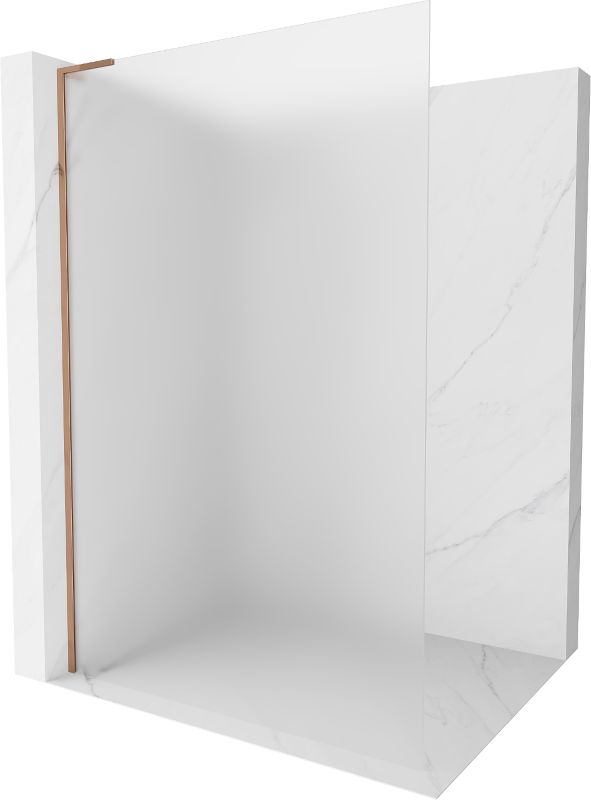 Ścianka prysznicowa Mexen Kioto L szron różowe złoto 90 x 200 cm 1 szt.