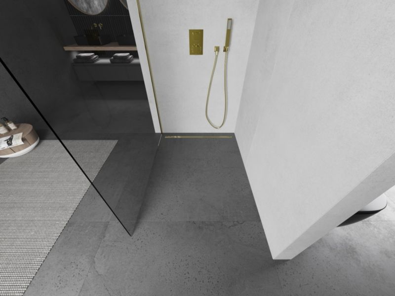 Ścianka prysznicowa Mexen Kioto L transparent gold 105x200 cm 800-105-103-50-00 1 szt.