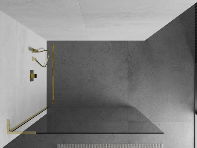 Ścianka prysznicowa Mexen Kioto L transparent gold 105x200 cm 800-105-103-50-00 1 szt.