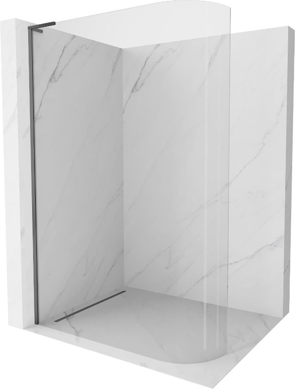 Ścianka prysznicowa Mexen Kioto L transparent gun metal 100x200 cm 1 szt.