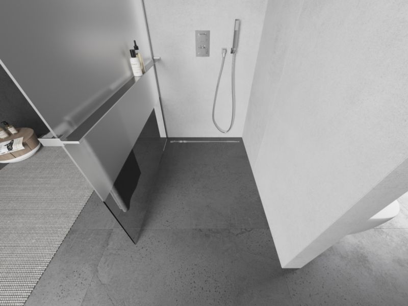 Ścianka prysznicowa Mexen Kioto+ L transparent/szron 100x200 cm 1 szt.