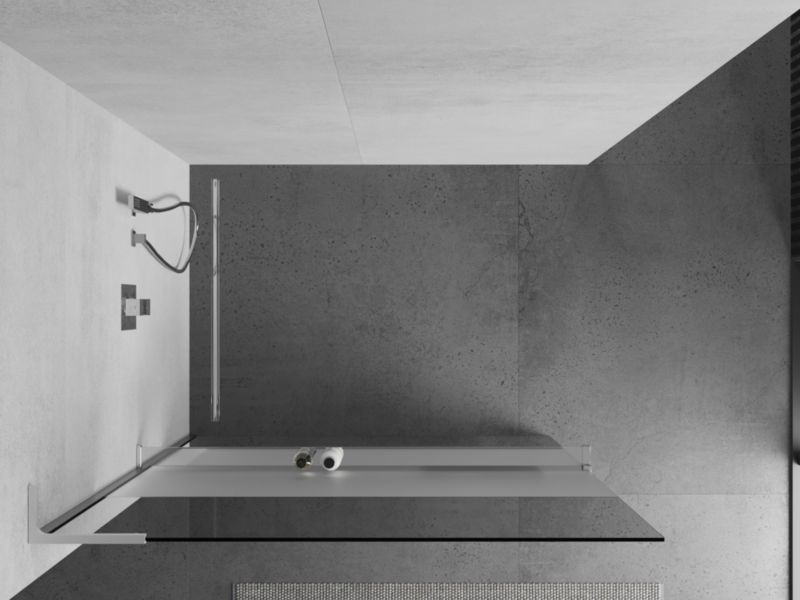 Ścianka prysznicowa Mexen Kioto+ L transparent/szron 100x200 cm 1 szt.