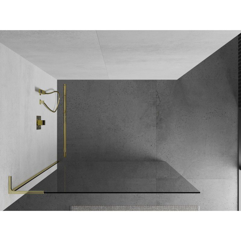 Ścianka prysznicowa Mexen Kioto L złota 115x200 cm 1 szt.