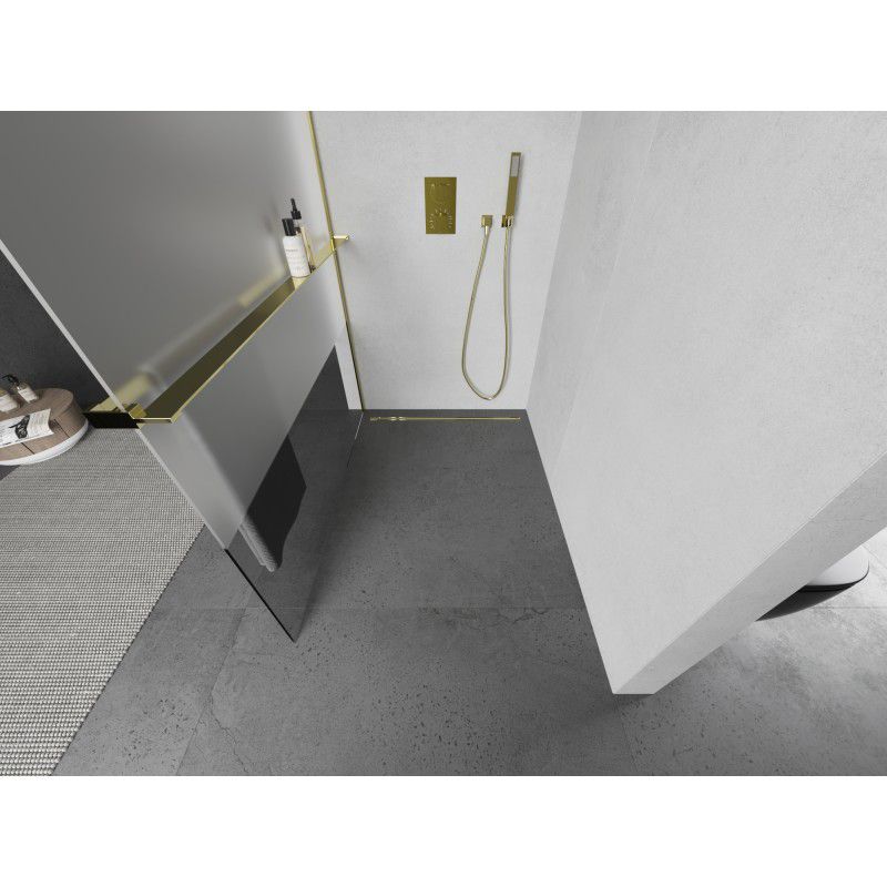 Ścianka prysznicowa Mexen Kioto+ L złota 70x200 cm 800-070-123-50-35 1 szt.