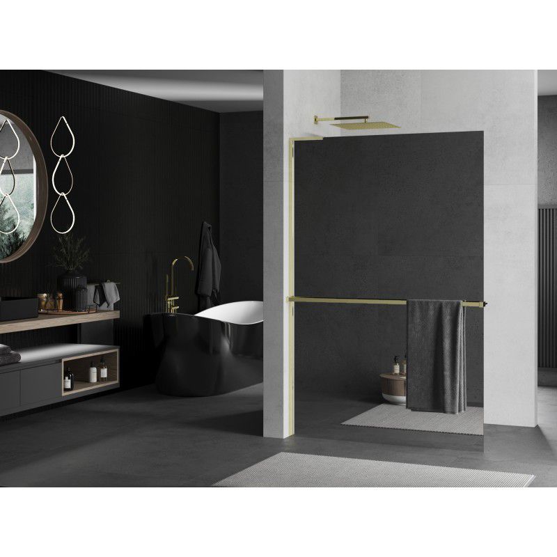 Ścianka prysznicowa Mexen Kioto+ L złota 80x200 cm 800-080-123-50-50 1 szt.