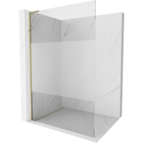Ścianka prysznicowa Mexen Kioto L złota szron/transparent 70x200 1 szt.