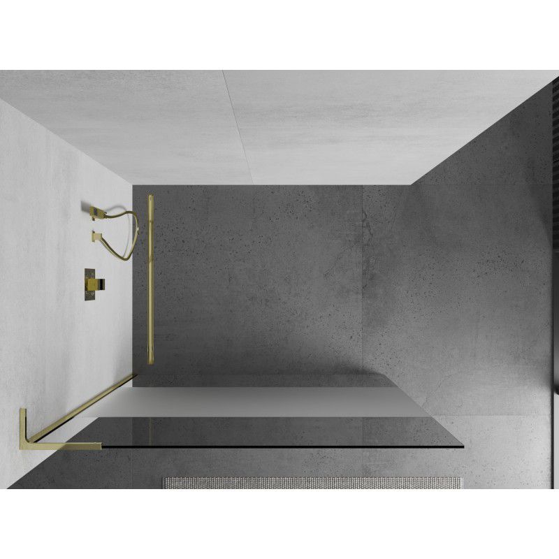 Ścianka prysznicowa Mexen Kioto L złoty 100x200 cm 1 szt.