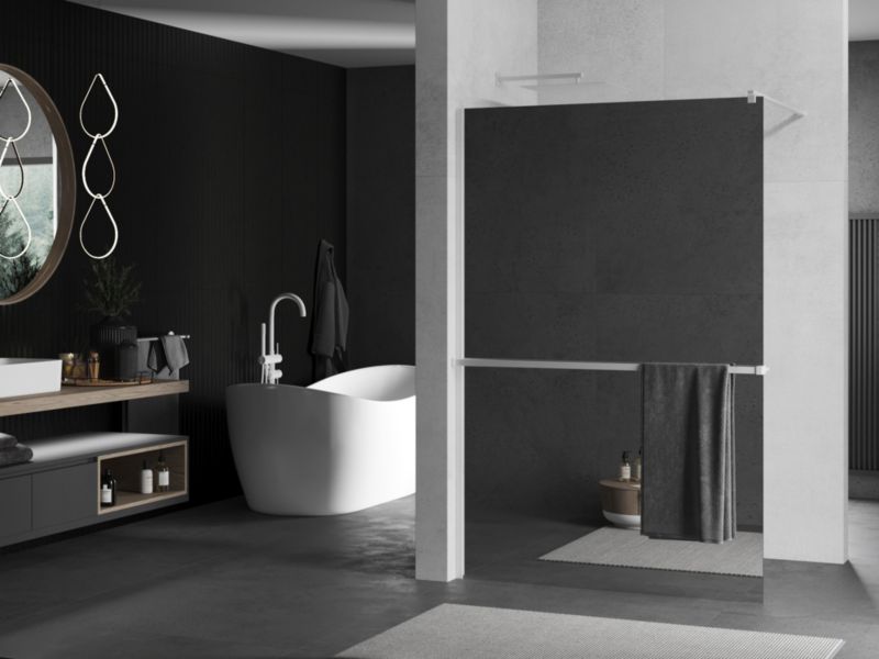 Ścianka prysznicowa Mexen Kioto+ lustro 70 x 200 cm 800-070-121-20-50 1 szt.