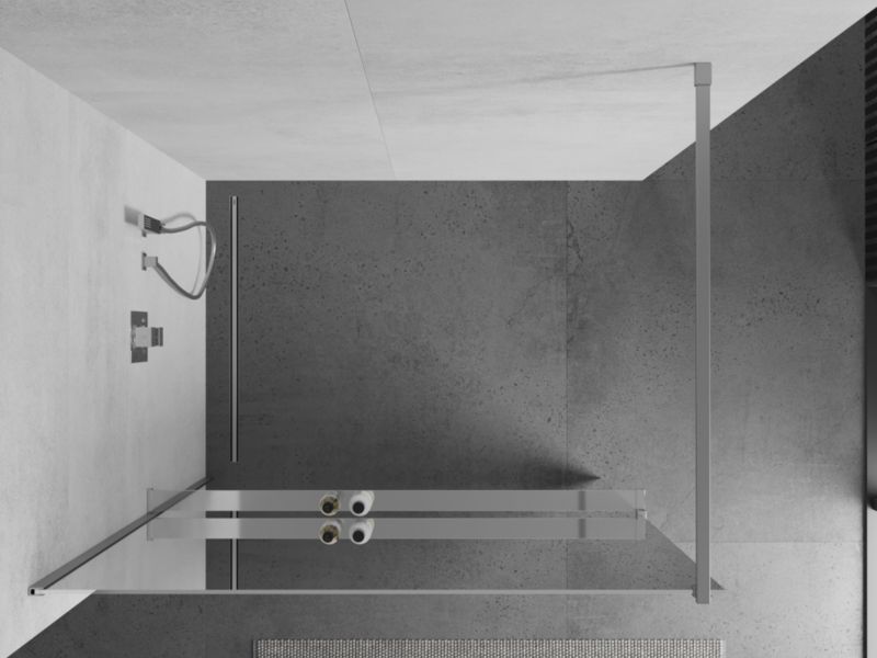 Ścianka prysznicowa Mexen Kioto+ lustro 80x200 cm 1 szt.