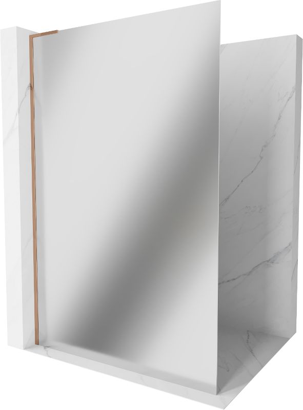 Ścianka prysznicowa Mexen Kioto lustro różowe złoto 70x200 cm 1 szt.