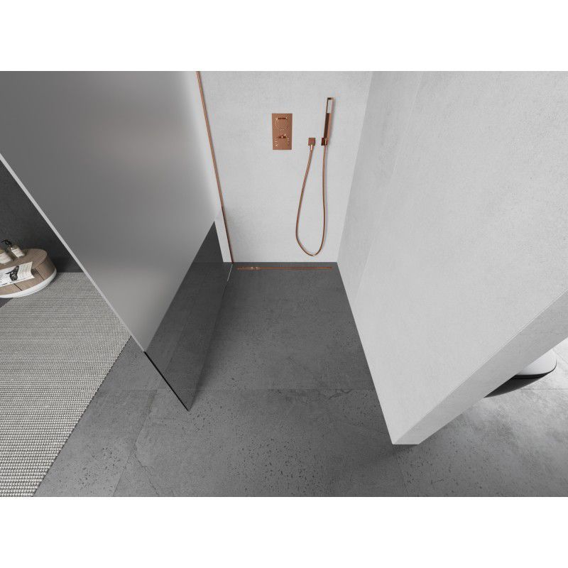 Ścianka prysznicowa Mexen Kioto miedź 80x200 cm 800-080-103-65-35 1 szt.