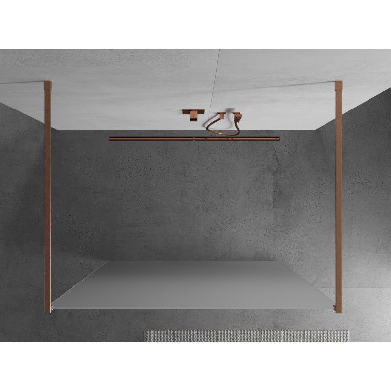 Ścianka prysznicowa Mexen Kioto miedź szczotkowana 100x200 cm 1 szt.