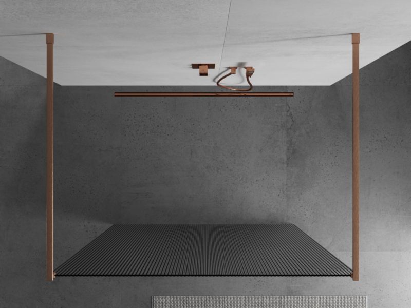Ścianka prysznicowa Mexen Kioto miedź szczotkowana 110x200 cm  800-110-002-65-09 1 szt.