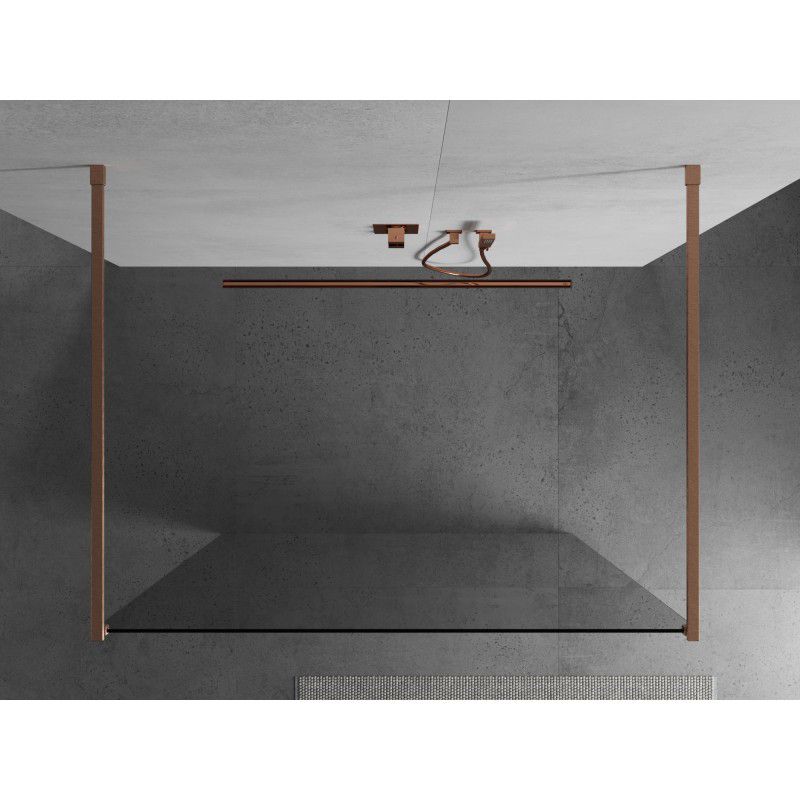 Ścianka prysznicowa Mexen Kioto miedź szczotkowana 170x200 cm 1 szt.