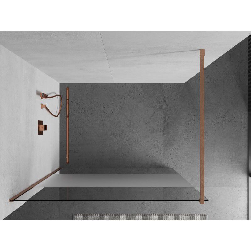 Ścianka prysznicowa Mexen Kioto miedź szczotkowana 70x200 cm 1 szt.