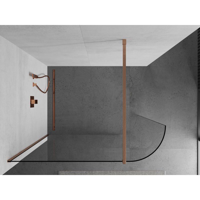 Ścianka prysznicowa Mexen Kioto miedź szczotkowana 80x200 cm  800-080-101-65-06 1 szt.
