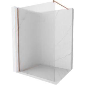 Ścianka prysznicowa Mexen Kioto prążki miedź szczotkowana 80x200 cm 800-080-101-65-09 1 szt.