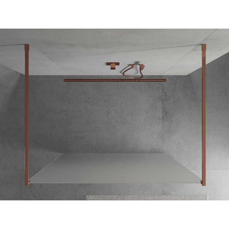 Ścianka prysznicowa Mexen Kioto różowe złoto 100 x 200 cm 1 szt.